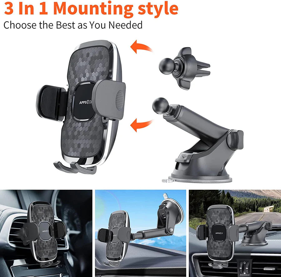 Car Cradle Mobile Phone Holder Mount Stand 360 Rotation