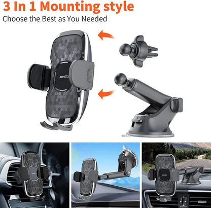 Car Cradle Mobile Phone Holder Mount Stand 360 Rotation