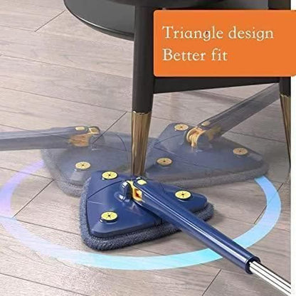 360° Blue Squeezing Triangular Easy Cleaning Mop