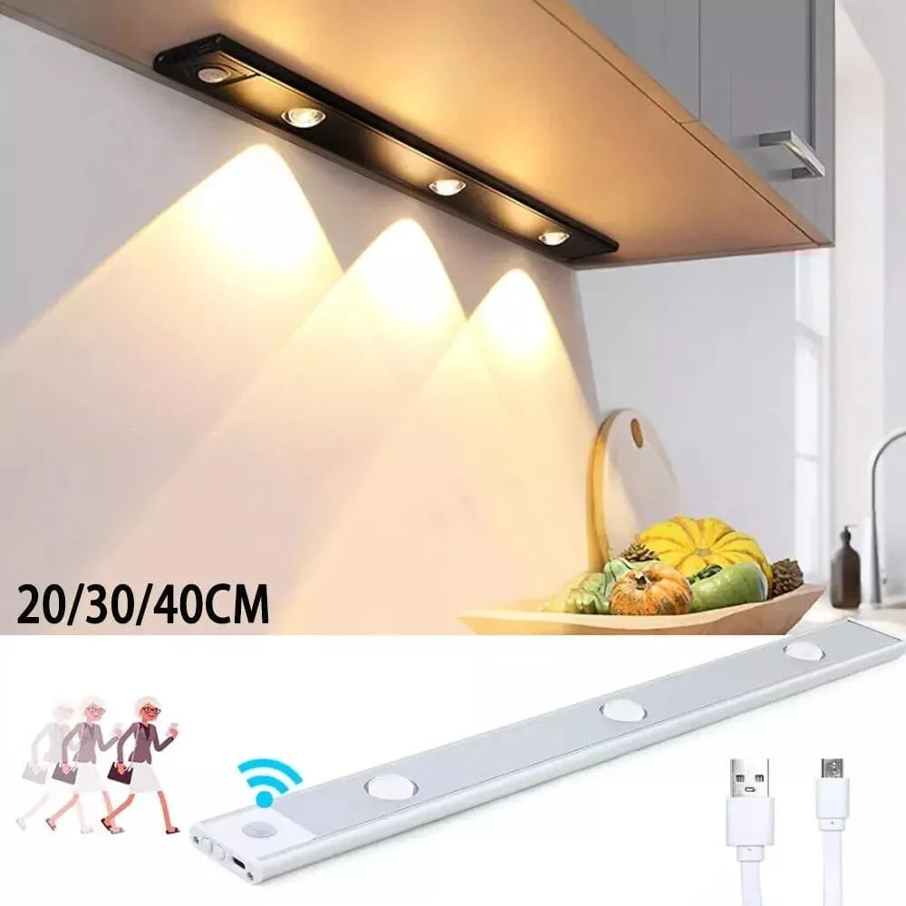 Ultra-Thin LED Closet Light with Motion Sensor and Adjustable Brightness
